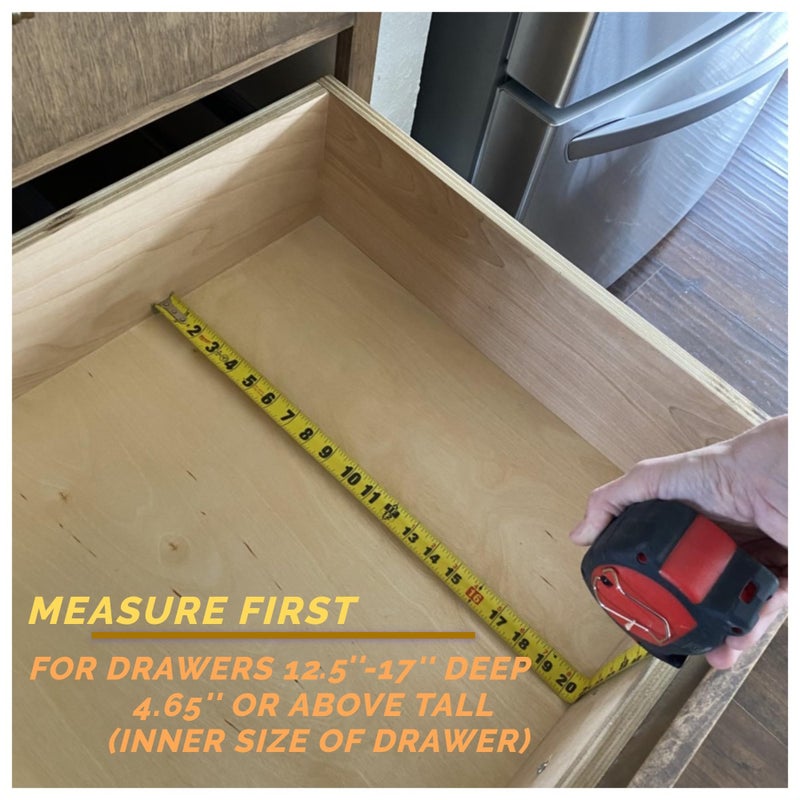 Fabsome Dresser Drawer Organizers 6 Pack, 4.65'' High Adjustable from 12.5-17â€˜â€™ Bamboo Drawer Dividers for Clothing Baby Clothes, Wooden Separators for Dresser Nursery Organization with Soft Foam Ends - Image 4