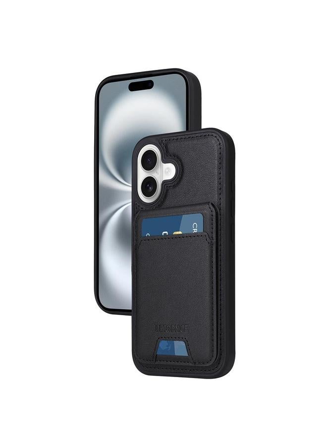 The Bros Case For iPhone 16 Vertical Flip Detachable MagSafe Wallet Phone Case