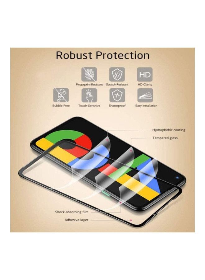 NIBEMINENT Full Coverage Tempered Glass For Google Pixel 4a Clear - Image 4