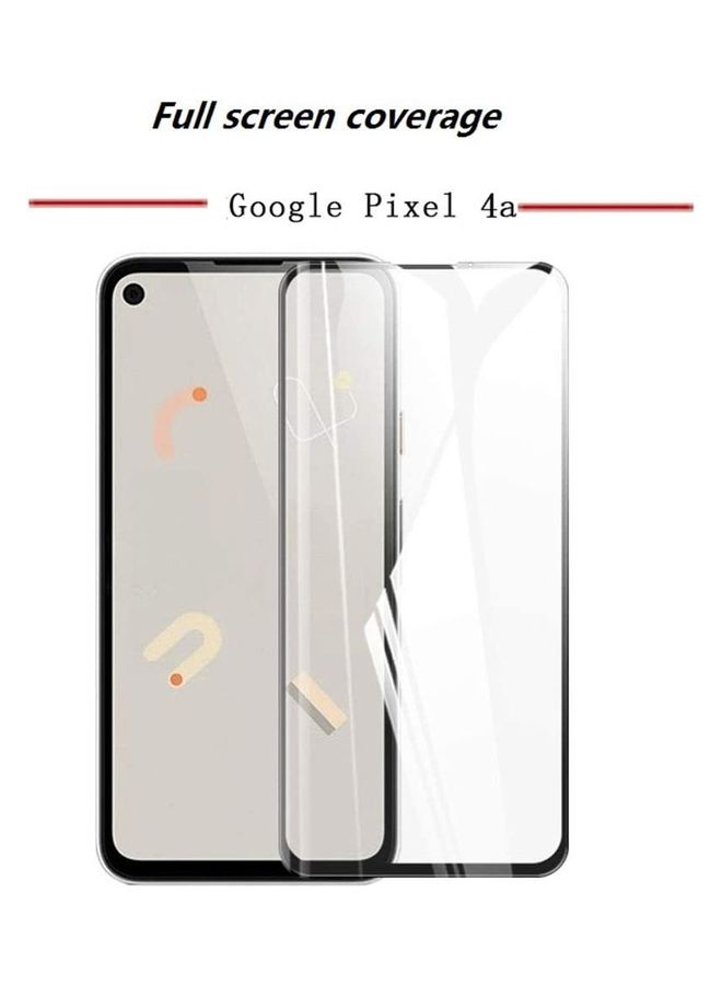 NIBEMINENT Full Coverage Tempered Glass For Google Pixel 4a Clear - Image 2