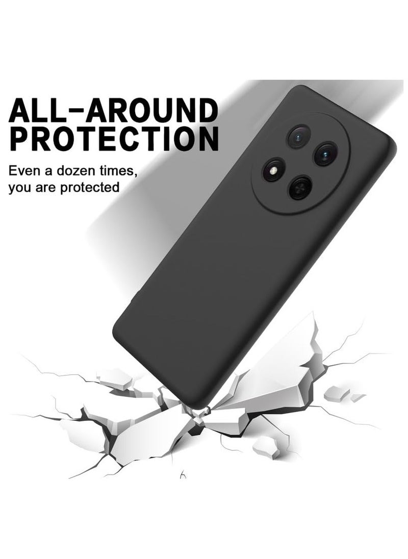 Honor X9C Case Soft Flexible Slim Fit TPU Back Cover Matt Black Protective Case with Camera Protection Designed for Honor X9C  - Image 4
