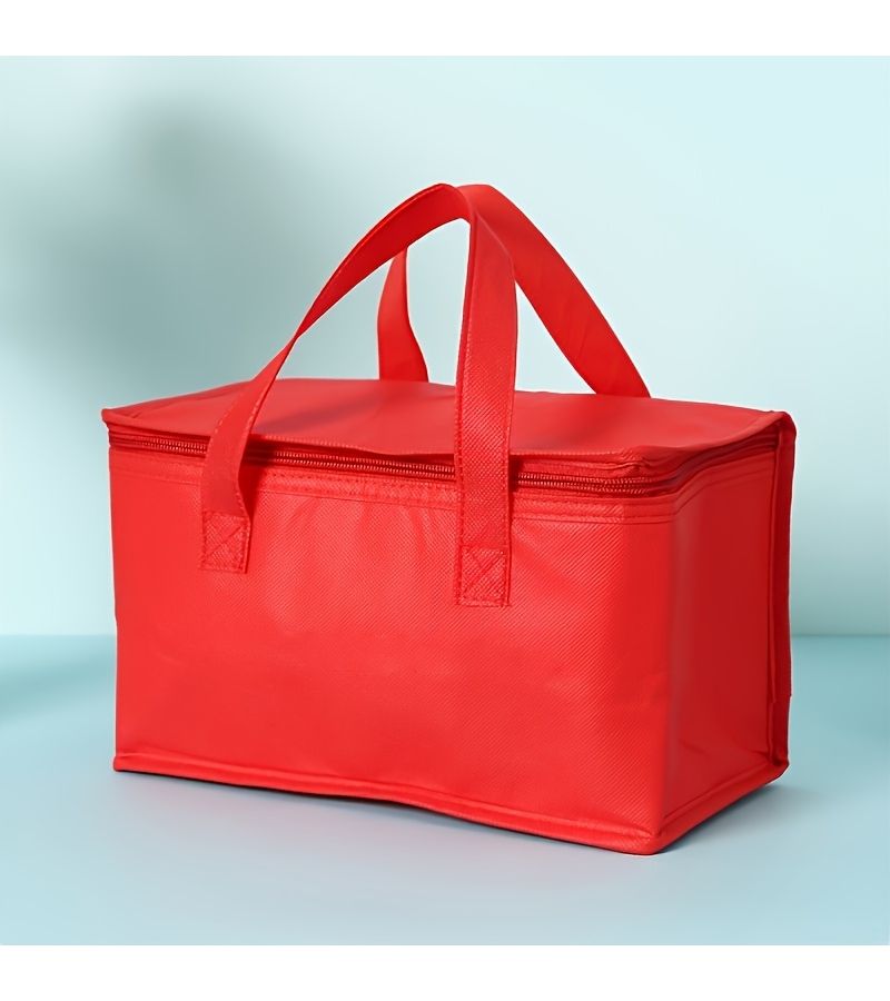 Black Insulated Lunch Cooler Bag For Dad Portable Durable Foil Fresh Drink Beer - Image 2