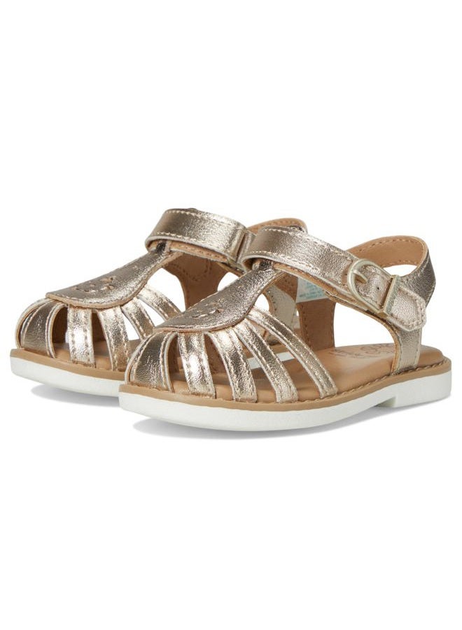 Stride rite Unisex-Child Sr Renee Sandal, Gold, 10 Little Kid - Image 1