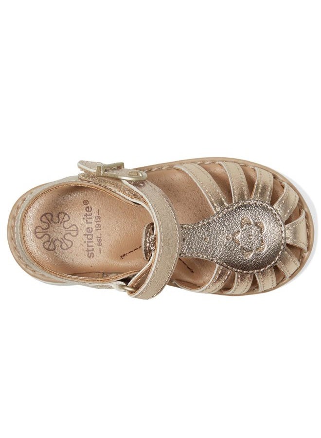 Stride rite Unisex-Child Sr Renee Sandal, Gold, 10 Little Kid - Image 2