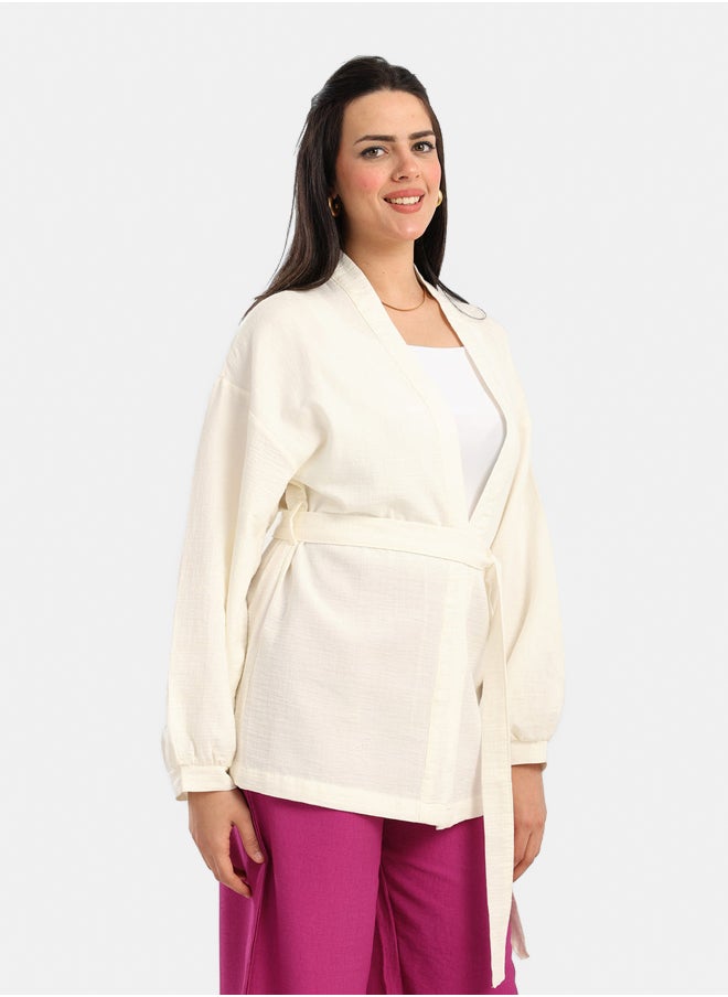 Carina Tencel Open Front Cardigan  - Image 5