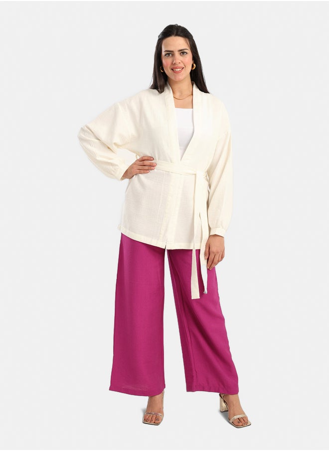 Carina Tencel Open Front Cardigan  - Image 4