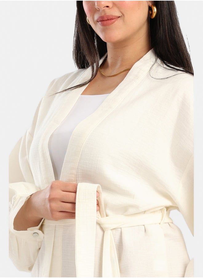 Carina Tencel Open Front Cardigan  - Image 3