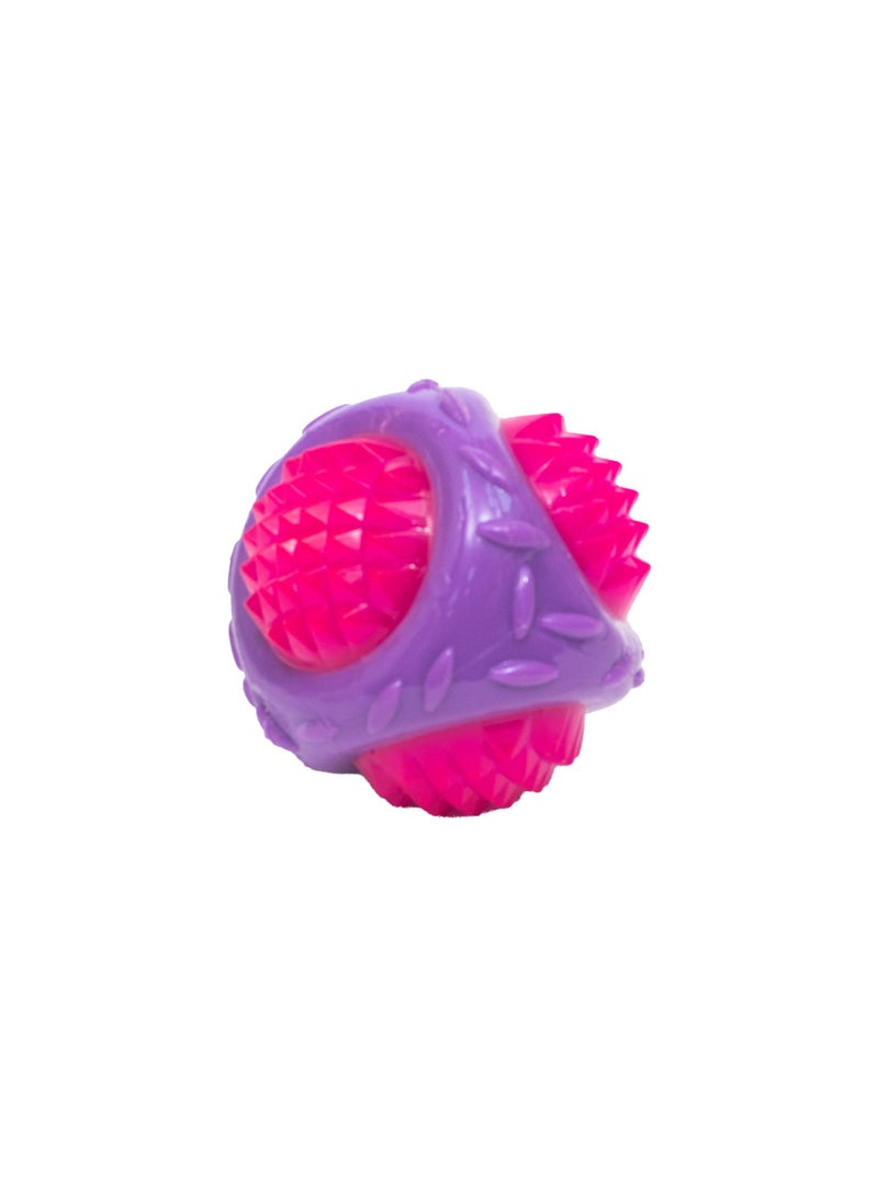 PL - Sparkling Spiked Ball Toy - Purple-Pink