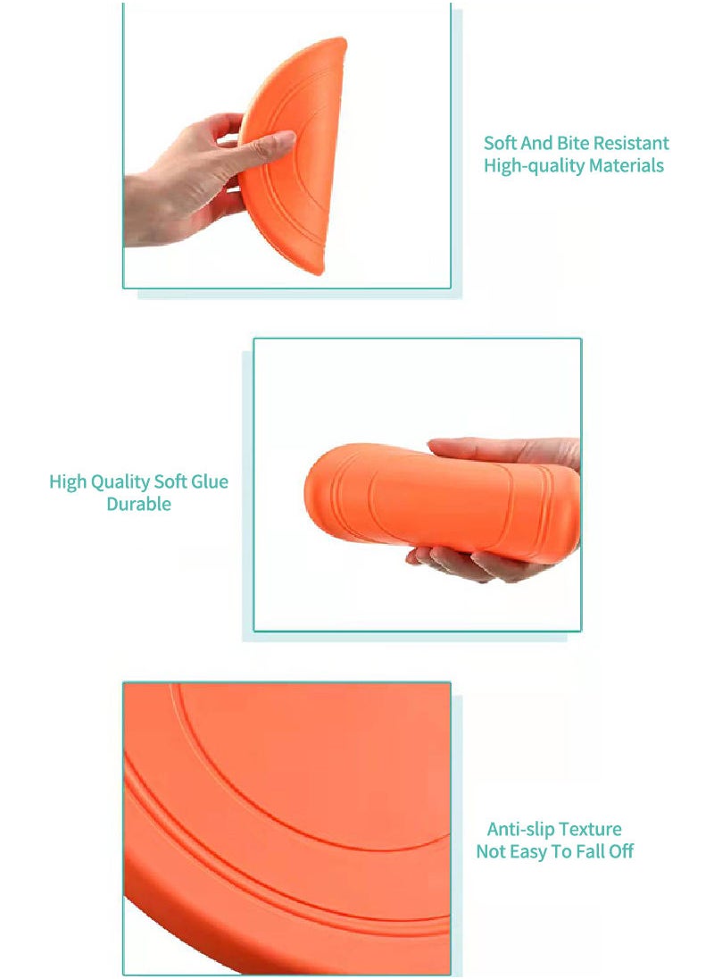 YES!TWOGO - Orange Pet Frisbee (thin-soft) - Image 1