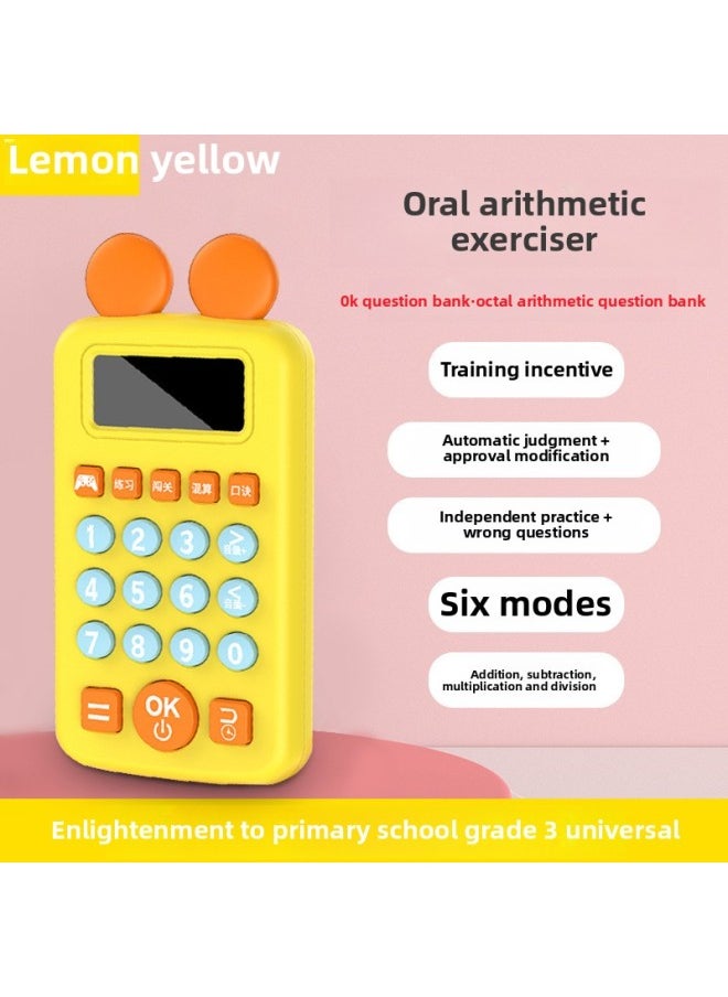 null - Children's Oral Calculation Exercise Machine Primary School Students' Mathematics Intelligence Grade 36 Early Education Machine Automatic Question Timing Toy-Colour:Sky Blue [enlightenment Grades 1-3] + Battery Life 8h-256mb - Image 1