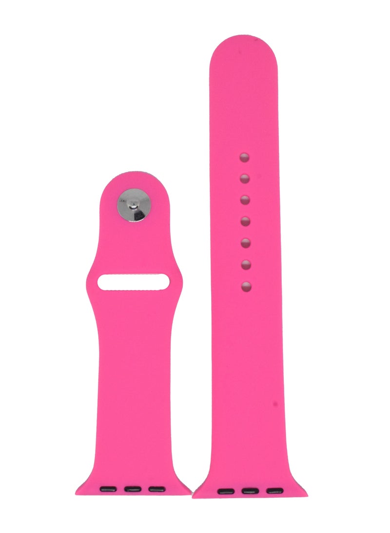 BORTONY Universal 42/44mm Silicone Replacement Watch Strap For Apple Series 7/6/5 - Image 2