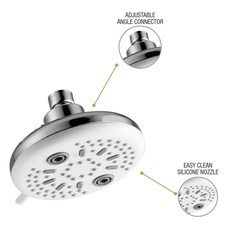 ZAP ZAP Ultra SH 1076 ABS, 4-INCH, 4-Function Overhead Shower With 9inch arm - Image 3