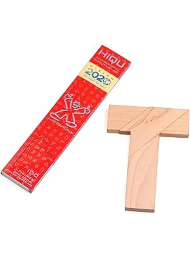 T Puzzles Tangram Puzzle Wooden Brain Puzzles for Kids & Adult Challenge Wooden Brain Teasers Puzzle Games for Family Party Favor - Brain Games for Kids