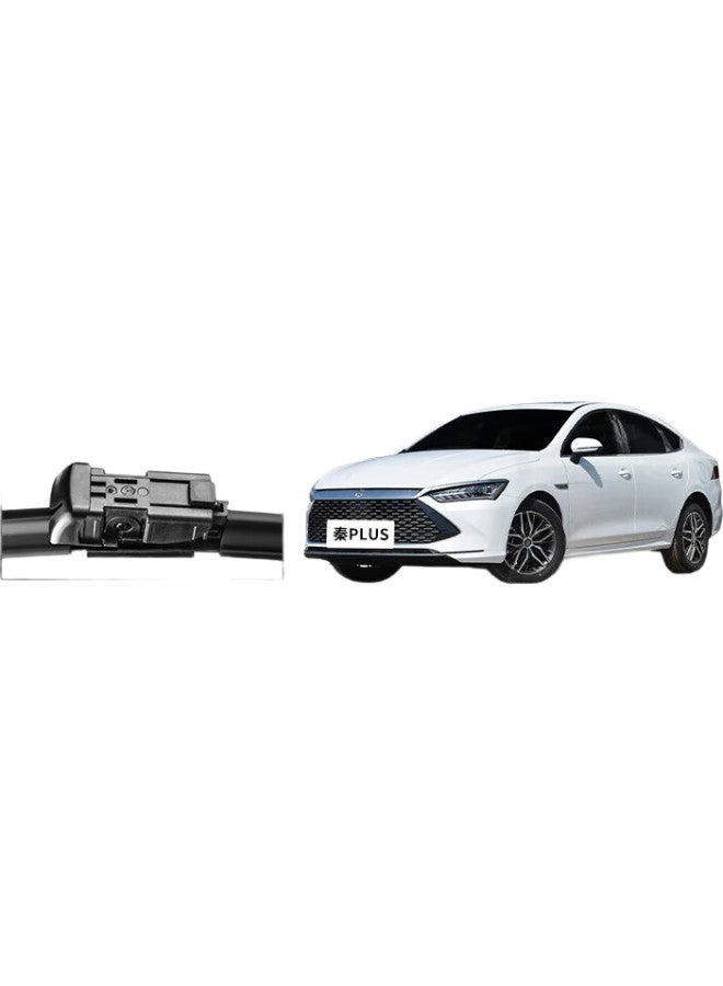 YITU Byd Qin Plus/Qin Pro Dedicated Frameless Wiper Blades, Qin Plus Wipers, Byd Qin Pro Wipers, Original Size Car Wiper Blades (1 Pair), A-Grade Rubber Strip - Image 1