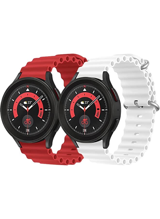 IAF Silicone Ocean Strap 22mm Watch Accessory Part for Samsung and Huawei Watch Adjustable Loop with Buckle Sports Strap Women Men Black/Yellow