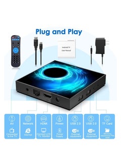 T95 T95 Android TV Box, 8GB RAM 128GB ROM, 10.0 Android TV Box 6K 3D TV Box Android H616 Quad-Core Cortex-A53 CPU, Android Box 2.4G/5G Wi-Fi 100M LAN Ethernet Bluetooth Smart TV Box  - Image 2