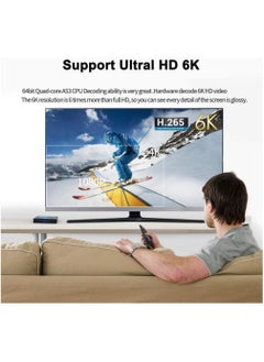 T95 T95 Android TV Box, 8GB RAM 128GB ROM, 10.0 Android TV Box 6K 3D TV Box Android H616 Quad-Core Cortex-A53 CPU, Android Box 2.4G/5G Wi-Fi 100M LAN Ethernet Bluetooth Smart TV Box  - Image 3