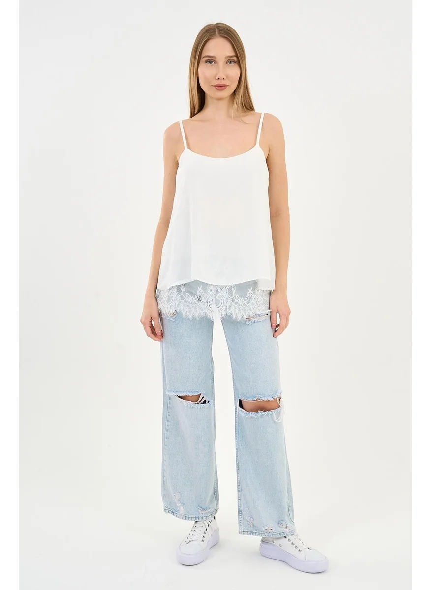 Alexander Gardi Lace Strap Blouse (ARTNR5473)
