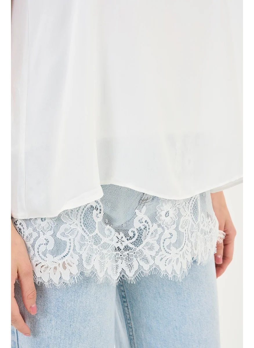 الكسندر جاردي Lace Strap Blouse (ARTNR5473)
