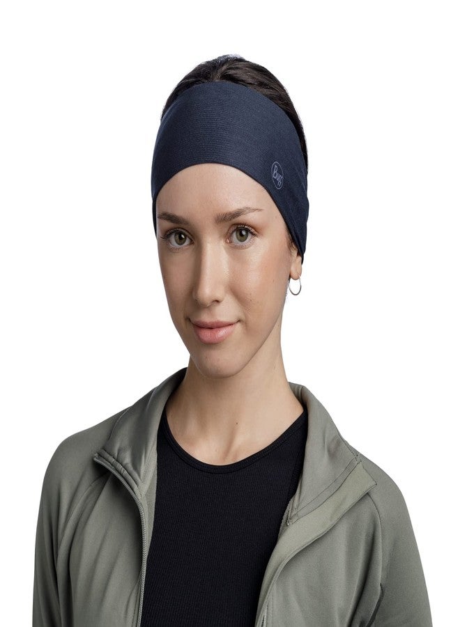 BUFF Unisex Blue Heiq Cooling Coolent UV Wide Summer Hiking |Trekking | Biking | Cycling | Running - Headband - Image 2