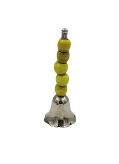 Antique Museum SILVER PLATED DINING BELL BEADS HANDLE  - Image 1