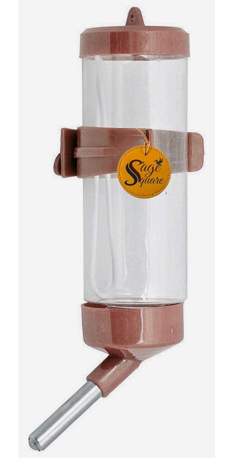 Sage Square 125 ml Leak Proof Water Bottle for Hamster/Gerbil/Mice/Guinea Pig/Ferret/Rabbit (Brown) - Image 2
