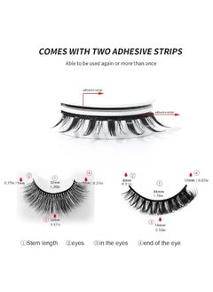 Generic Artificial eyelashes 10 pieces/box, dense and long, reusable, ideal for daily use, dates, parties, art shows, and excursions  - Image 5