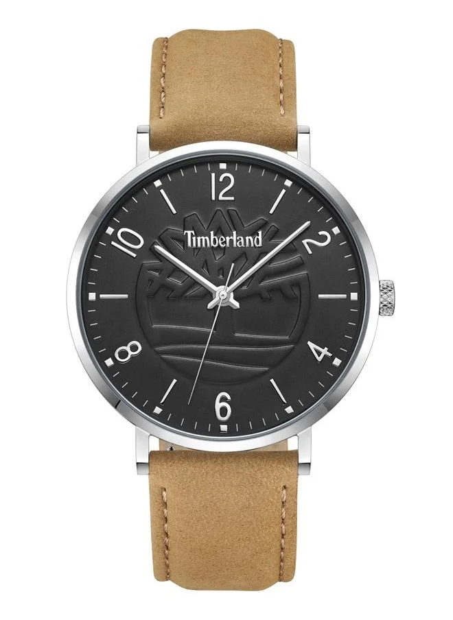 Timberland Men's Rangeley Watch With Stainless Steel Case And Leather Strap Water Resistant 42mm - TDWGA0010904