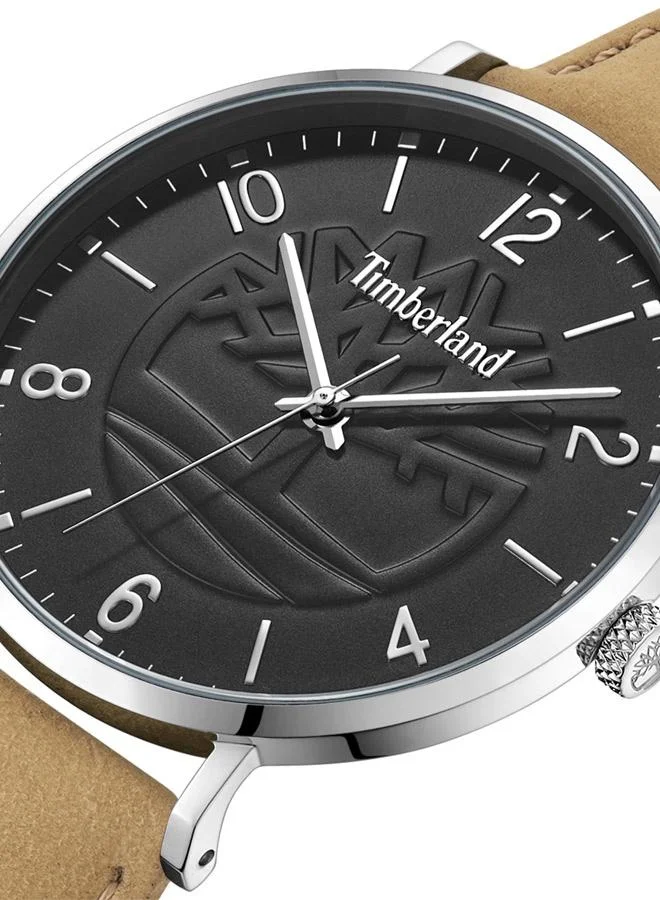 Timberland Rangeley 42mm Men's Analog Watch with Black Leather  Strap