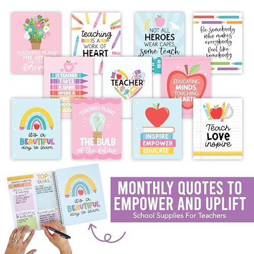 Hadley Designs Teacher Planner 2025-2026 – Undated Teacher Planners, Homeschool Lesson Planner Book For Teachers Must Haves, Lesson Plan Book For Teachers Classroom Supplies & Appreciation Gifts - Image 5