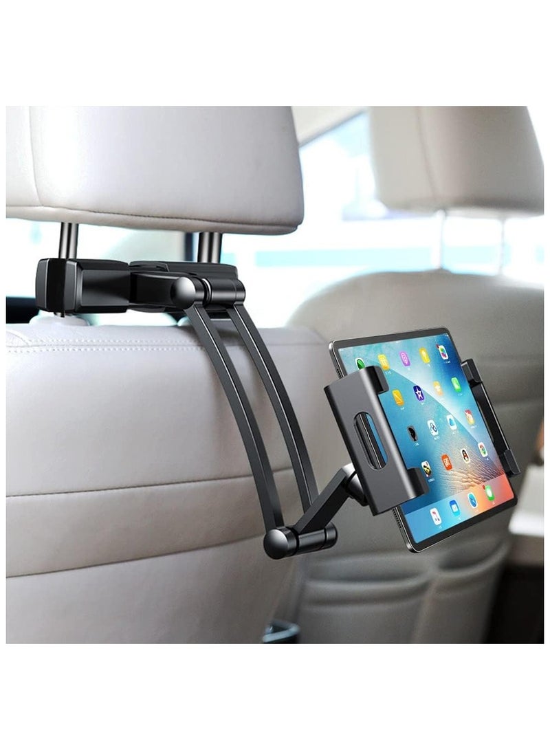 Tablet Holder for Car Headrest, Adjustable Phone Mount for Car Back Seat,Secure and Stable, Suitable for 5.27-10.24" Devices  - Image 1