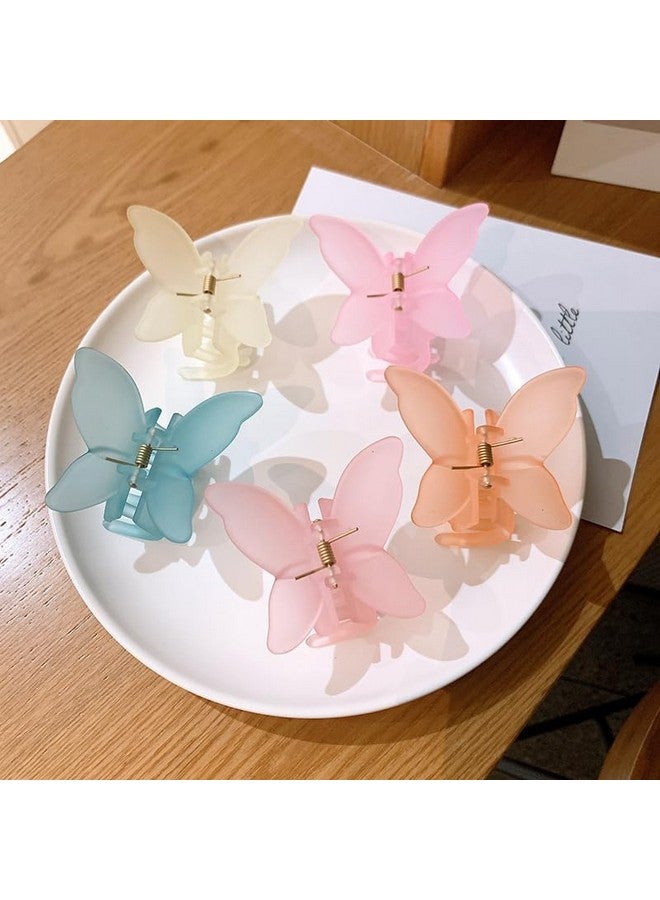 Samyak Trendy 6 Pcs Hair Claw Butterfly Hair Clutcher Korean Clips For Women & Girls, Random Colors will come - Image 1