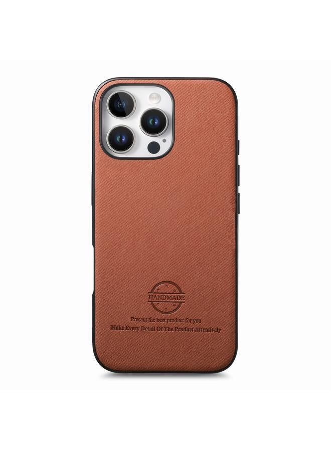 Zaboon Case For iPhone 12 Pro Twill Fabric Leather Skin Back Phone Case - Image 2