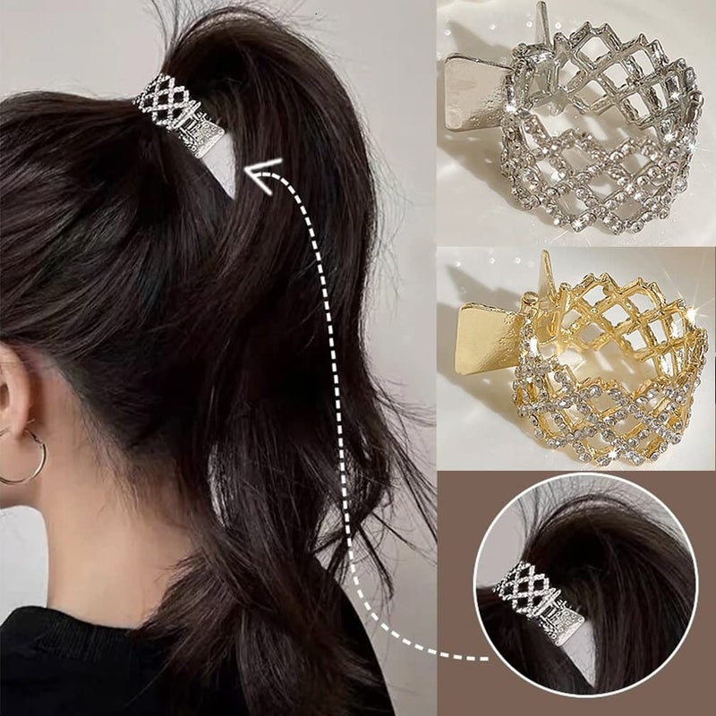 ASVNRES 2023 New Pearl Rhinestone Hair Claws Girl High Ponytail Clip Fixed Hairpin Claw Clip Advanced Sense Hair accessories Headwear for Women Men Hair Accessories Styling Jewelry Tools - Image 5