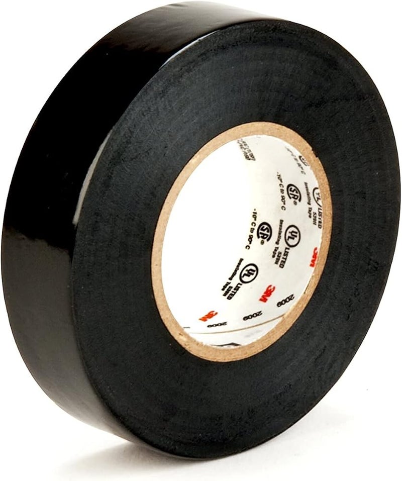 Scotch Vinyl 700 Electrical Tape, 5 Rolls, Black, 3/4-in x 66-ft, Commercial Grade, Rated for Temperatures Up to 194-Degree, Highly flexible, Stretchy and Conformable (24413-BA-6) - Image 3