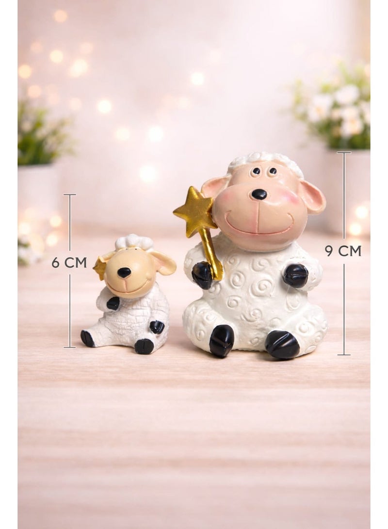 Premium Eid Al Adha Decorative Sheep Figurine Set – Luxury Resin Lamb Ornaments Collection for Home, Tabletop & Festive Islamic Décor - Image 4
