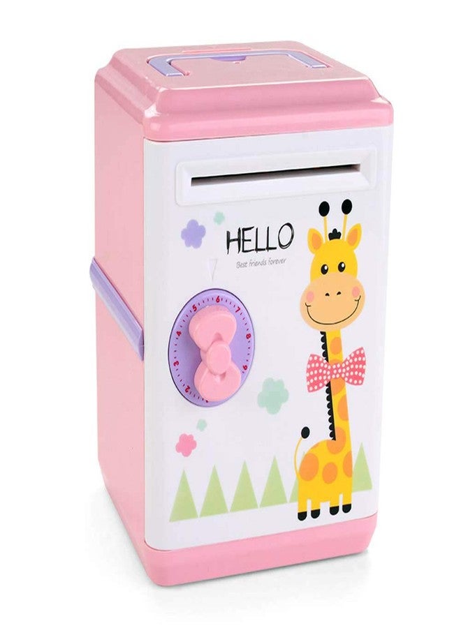 Magicwand® Cartoon Based Money Safe Kids Piggy Savings Bank with Tijori Type Lock (Giraffe Money Safe) - Image 2