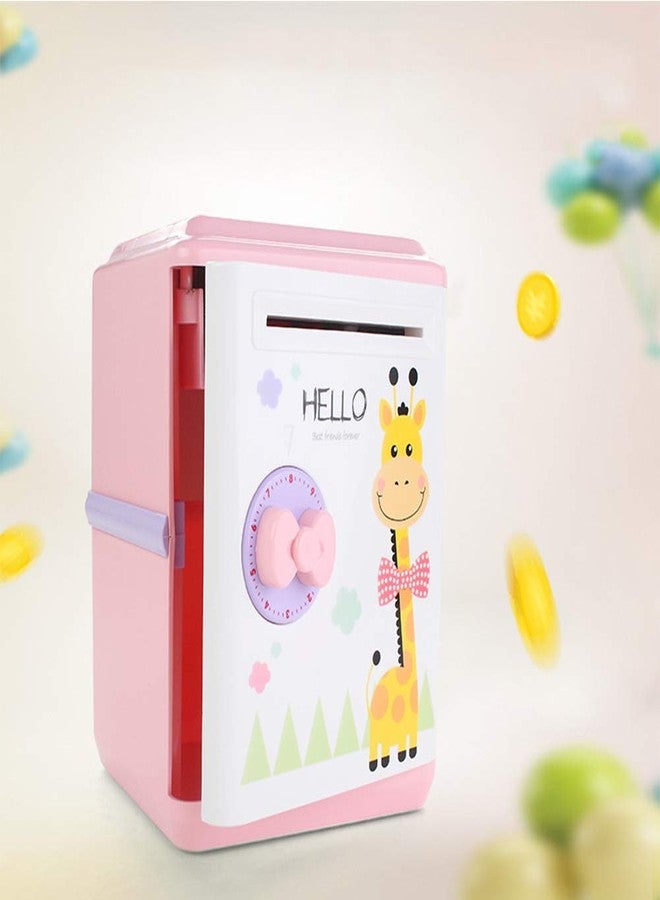 Magicwand® Cartoon Based Money Safe Kids Piggy Savings Bank with Tijori Type Lock (Giraffe Money Safe) - Image 1