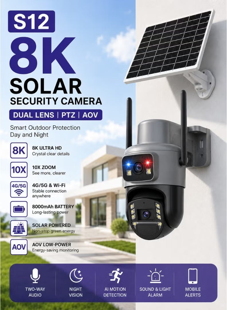 s12 S12 8k Solar Security Camera Z0127891D3E866BEFE626Z