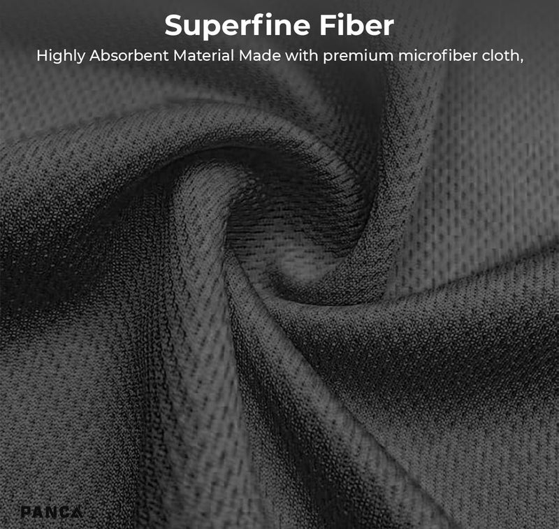 PANCA Microfiber Cleaning Cloth Roll – 20 Reusable & Washable Paper Towel Sheets | Tear-Away Kitchen Cleaning Towels for Home, Car, Utensils, Glass, and Surfaces – 25x25 cm (1 Roll) (Black) - Image 3