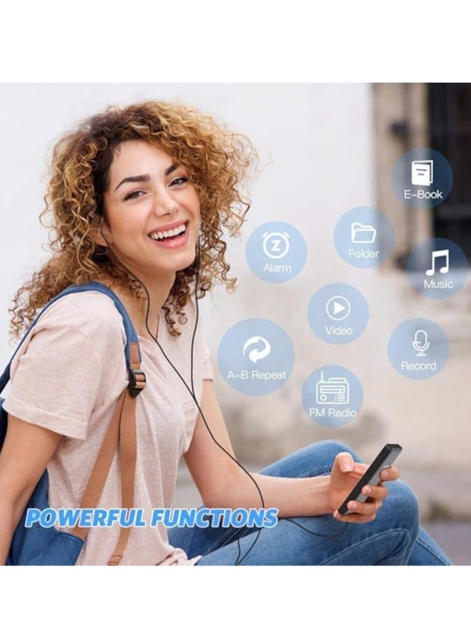 general MP4 Player Bluetooth MP3 Mini Walkman Student 1.8 Inch Screen 64G Plug Card Sports Music Player - Image 5