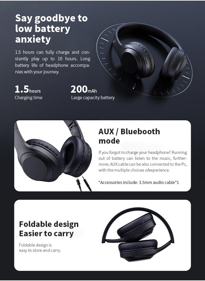 havit Hybrid Active Noise Cancelling Headphones Bluetooth with Multiple Modes, Hi-Res Sound Bluetooth Headphones, Suitable for Work and Entertainment  - Image 5