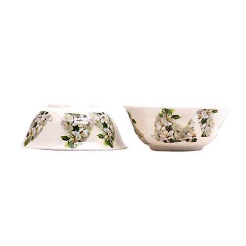Bataniya Melamine Lilly Floral Designer Round Shape Unbreakable Snacks Bowl Set of 6 Piece, 4 inch, Capacity- 250 ML - Image 4