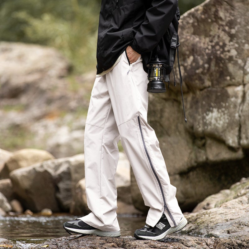 Unisex Quick-Dry Mountain Hiking Trousers Ivory white  - Image 5