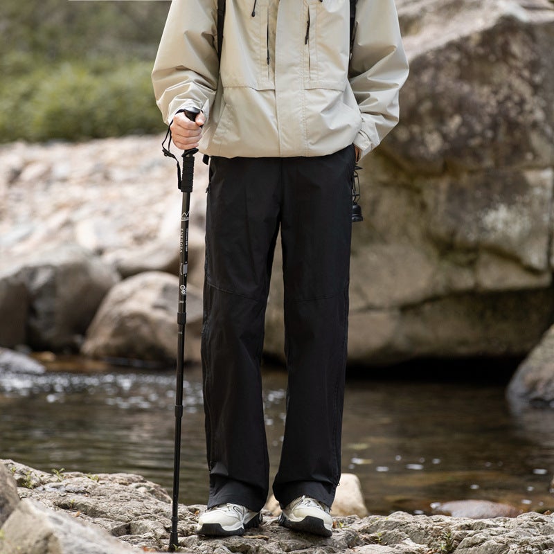 Unisex Quick-Dry Mountain Hiking Trousers Ivory white  - Image 2