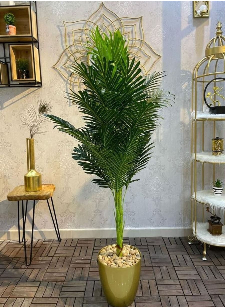 An artificial tree simulating an artificial palm tree with a natural feel, 120 cm high 