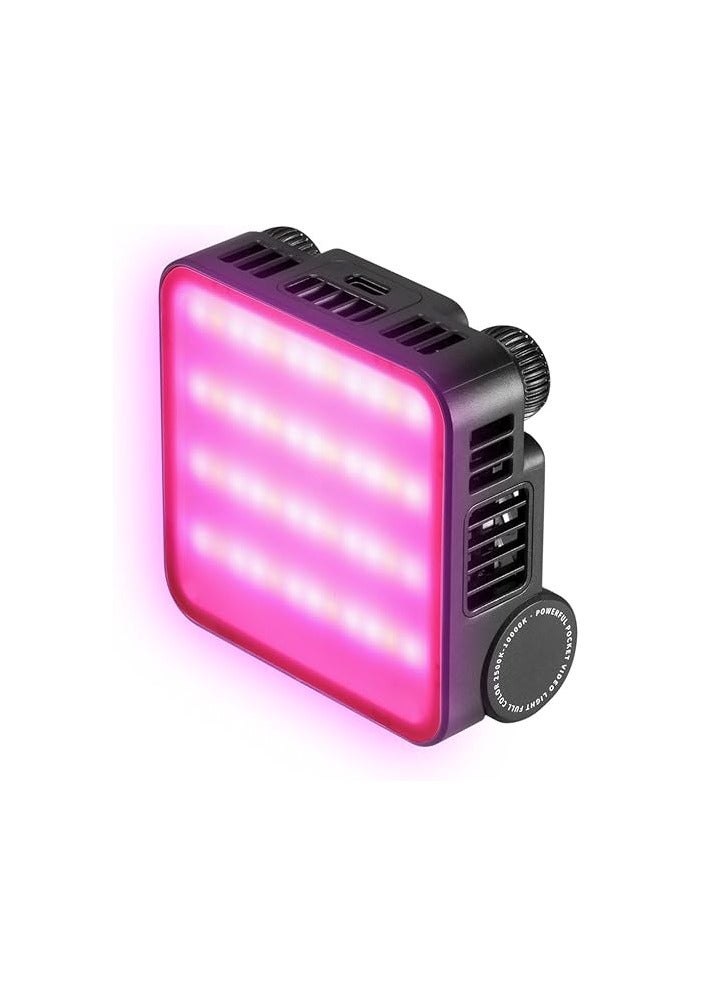 Zhiyun ZHIYUN CINEPEER CM15 15W RGB Video Light Selfie Light 360° Full Color Camera Light with Cold Shoe 2600mAh CRI 94+ 2500k~10000k Rechargeable Portable Outdoor Photography Lighting Fill Handheld Light  - Image 1