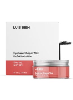 Luis Bien Eyebrow Shaper Wax – Professional Eyebrow Soap Wax with Brush – Eyebrow Soap for Shaping and Defining – Eyebrow Gel for Fuller and Thicker Eyebrows – Long-Lasting and Secure Hold
