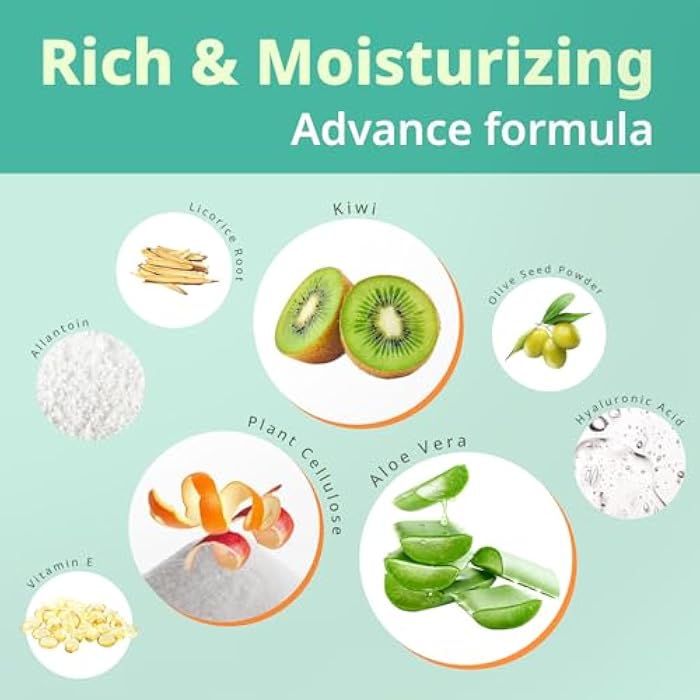 BIOCHEM Fruit Gel Face Scrub, Gentle Face Exfoliator Deep Clean Facial Scrub for black head remover for face, Exfoliating, Smooth, Hydrated, Daily Facial Scrub for All Skin Types (7.1 fl oz / 200 g) - Image 4