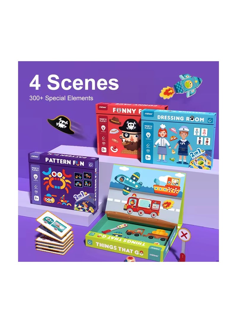 ميدير مجموعة ألعاب ألغاز مغناطيسية لتزيين حركة المرور وتغيير الوجه بشكل هندسي - Image 3